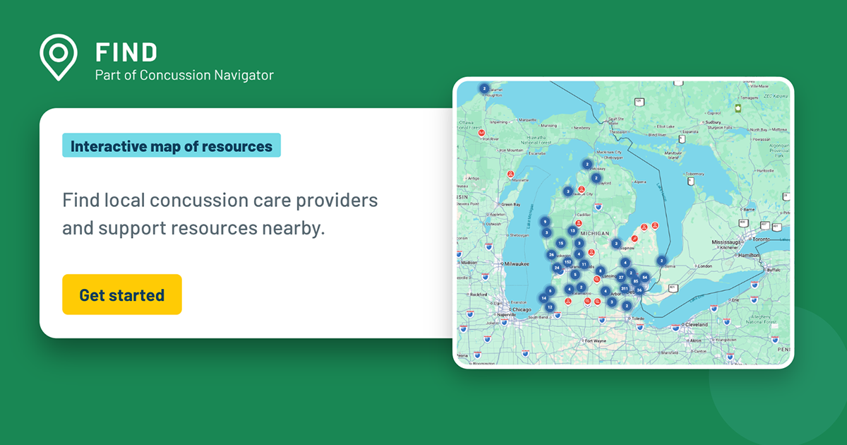 Find — Part of Concussion Navigator